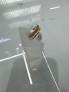 2024 Fashion magazine, trend, minimalist design style copper set zircon ring 💍 details Picture